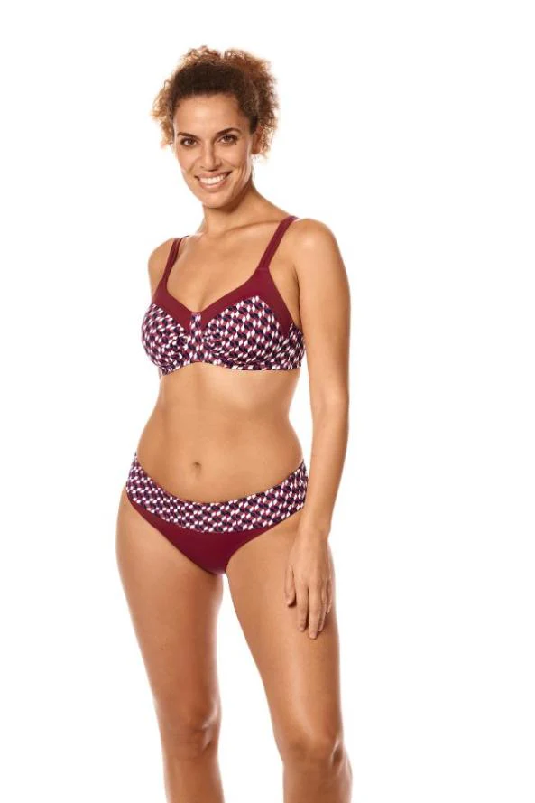 Apulia Prothese Bikini Top 71691 SBP C0521 C0521 - burgundy/multi