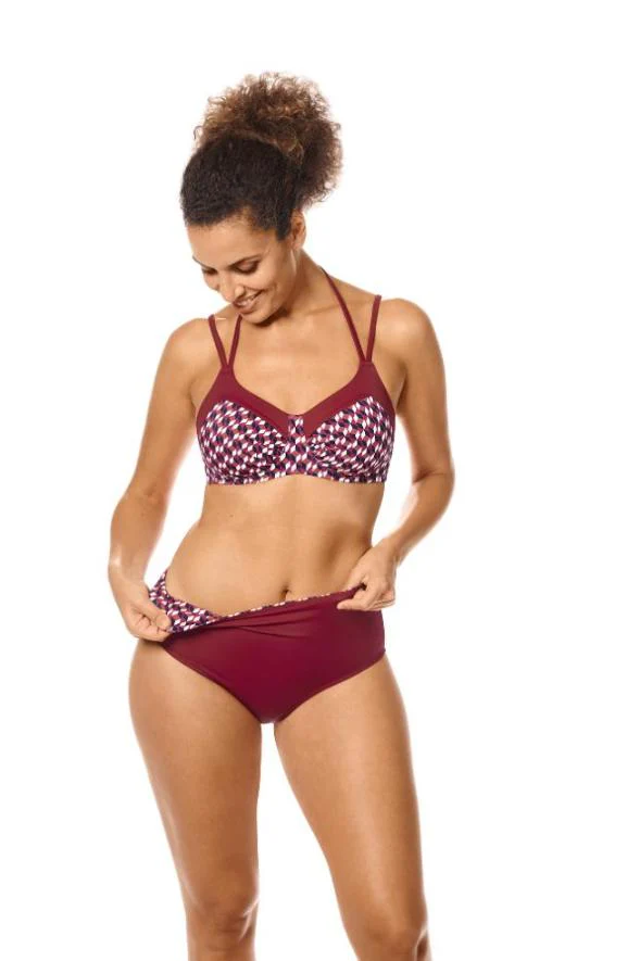 Apulia Prothese Bikini Top 71691 SBP C0521 C0521 - burgundy/multi - Image 2