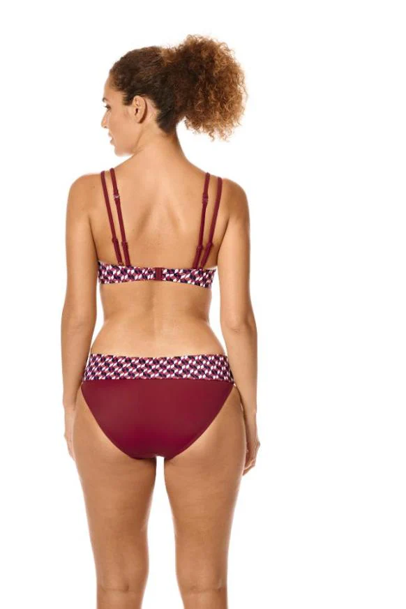 Apulia Prothese Bikini Top 71691 SBP C0521 C0521 - burgundy/multi - Image 3