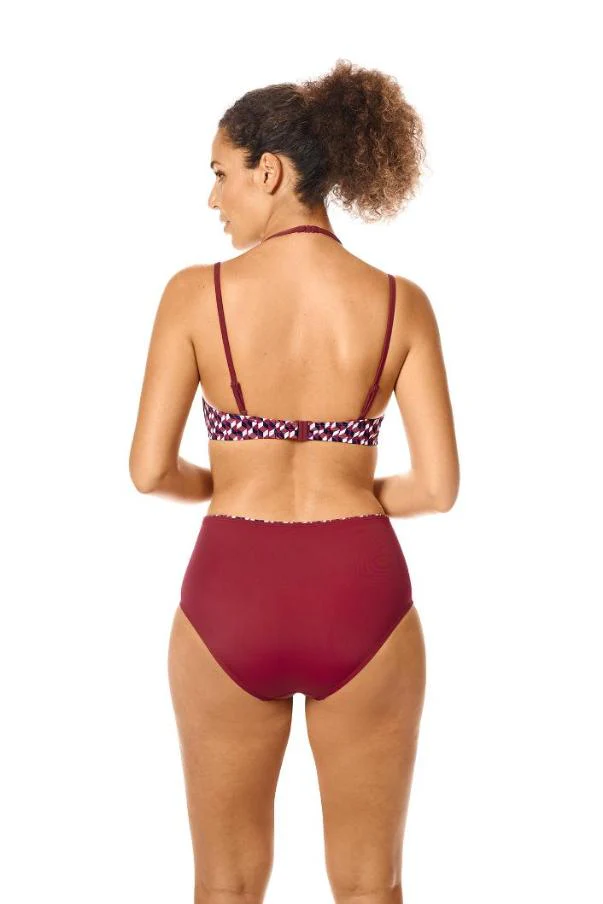 Apulia Prothese Bikini Top 71691 SBP C0521 C0521 - burgundy/multi - Image 4