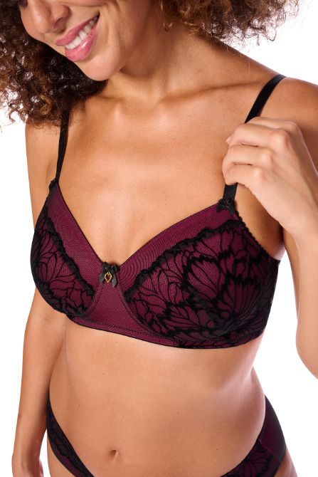 Leonie SBP Voorgevormde Prothese Bh Leonie SBP C0163 C0163 - black/pink