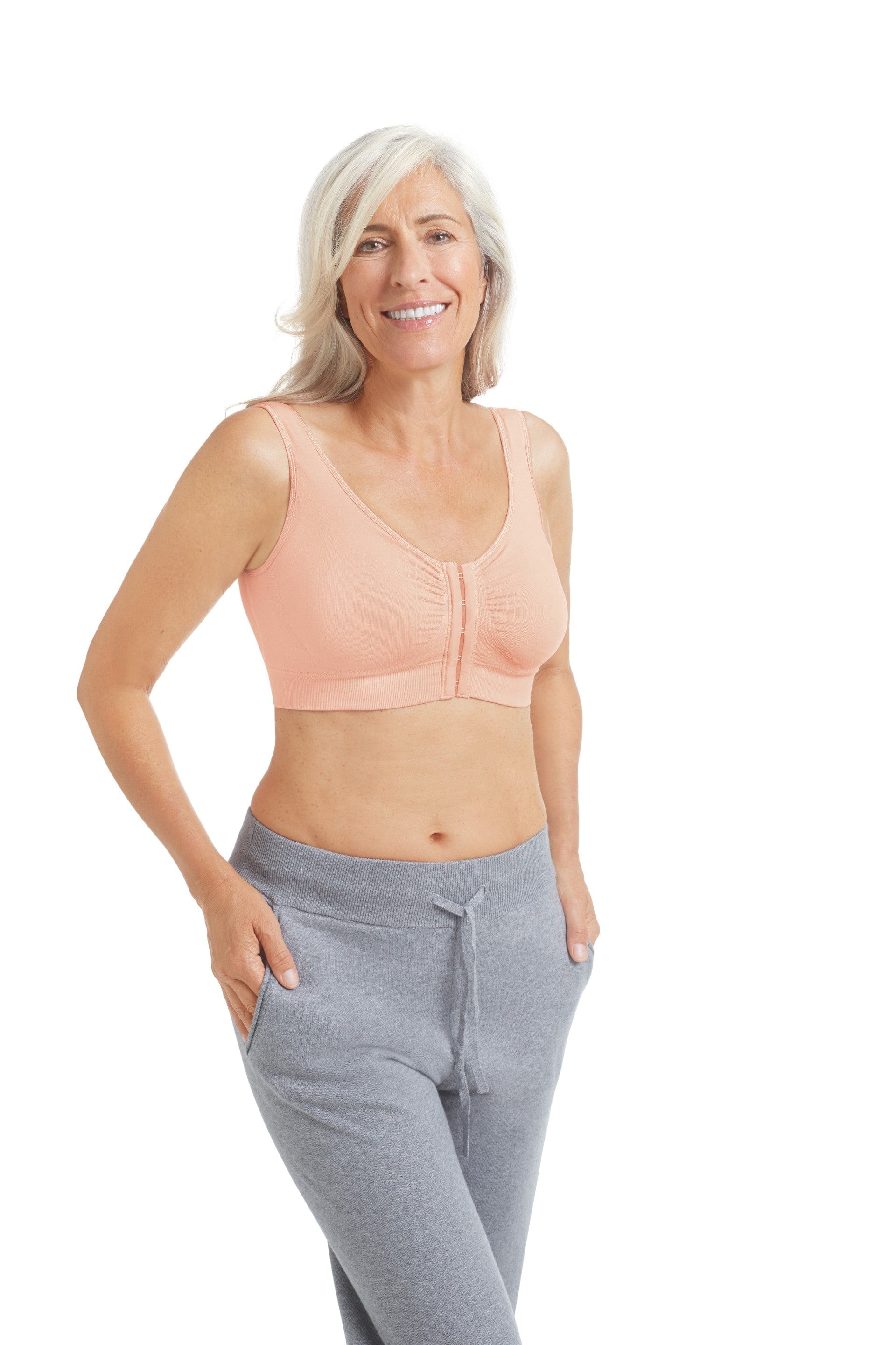 Prothese Bh Zonder Beugel met Voorsluiting Clara SB FC Rose Nude