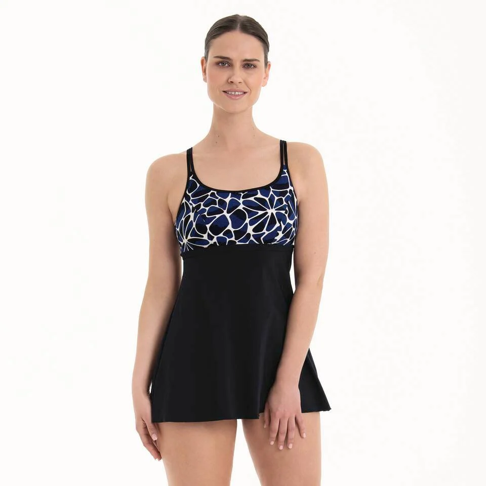 Blue Depths Prothese Tankini Top 6571-1 465 Black/Pool Blue - Image 2