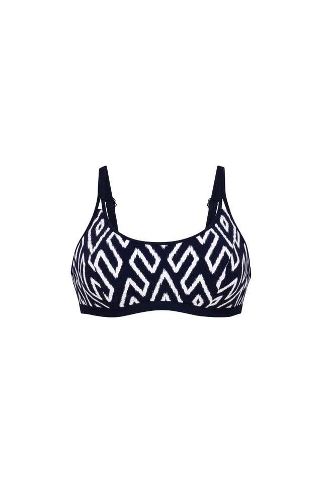 Tribal Monotones Prothese Bikini Top 6555-1 Donkerblauw - Image 4