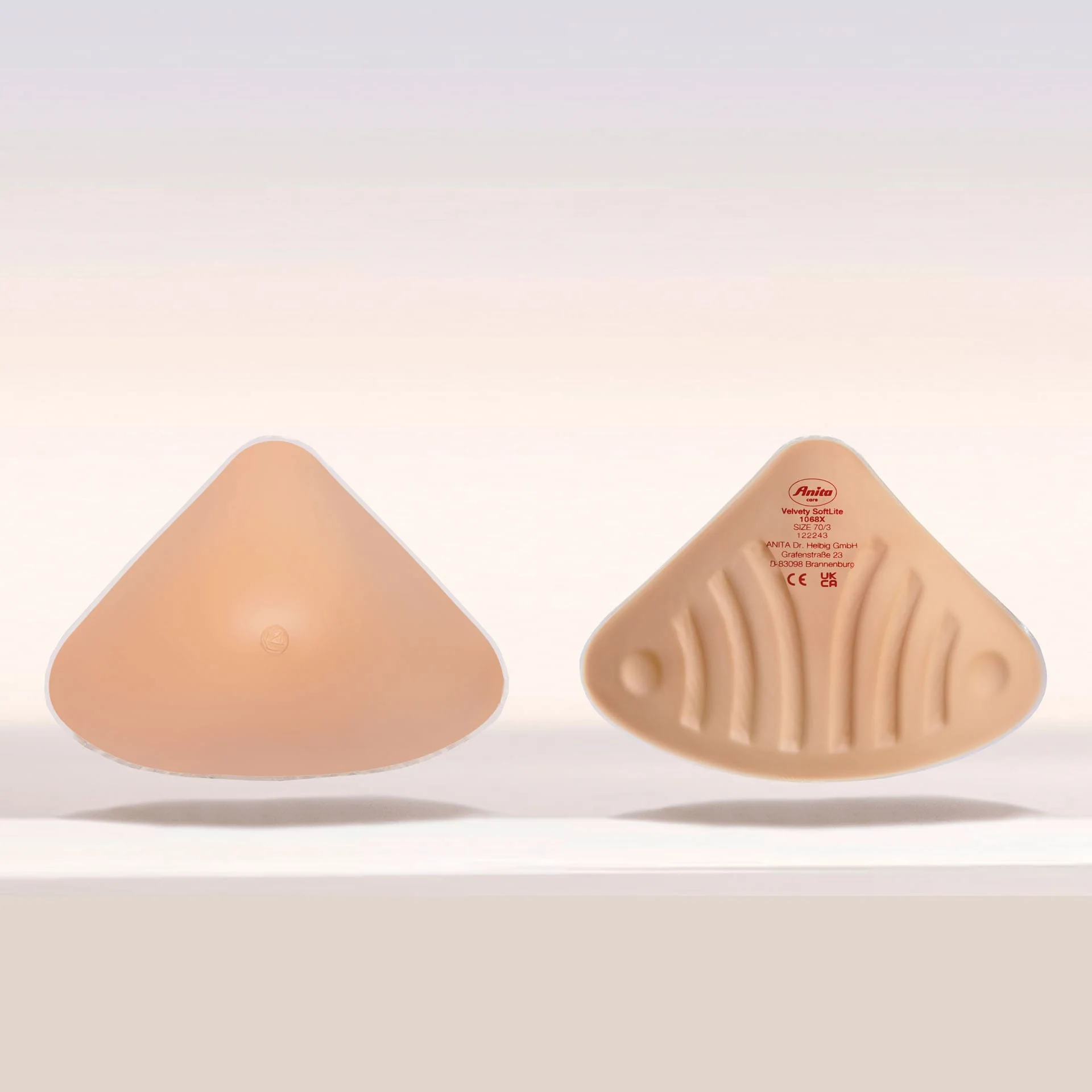 Velvety SoftLite Borstprothese Tweezijdig 1068 Huid