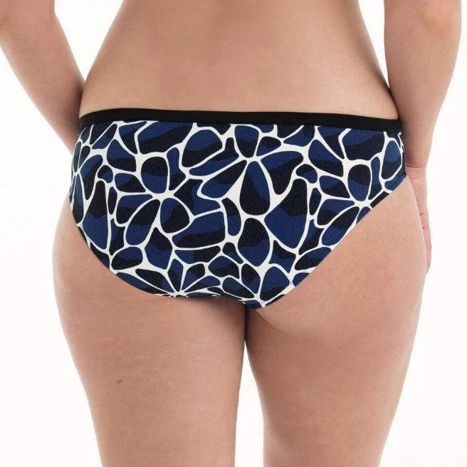 Blue Depths Bikini Slip 8328-0 465 Black/Pool Blue - Image 2
