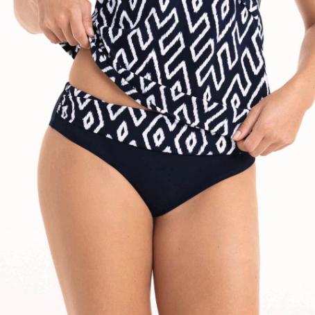 Tribal Monotones Bikini Slip 8485-0 Donkerblauw