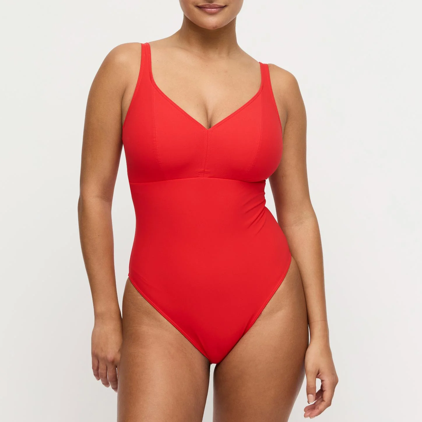 Aswan Plunge Badpak zonder Beugel 4012437 Fiesta Rood