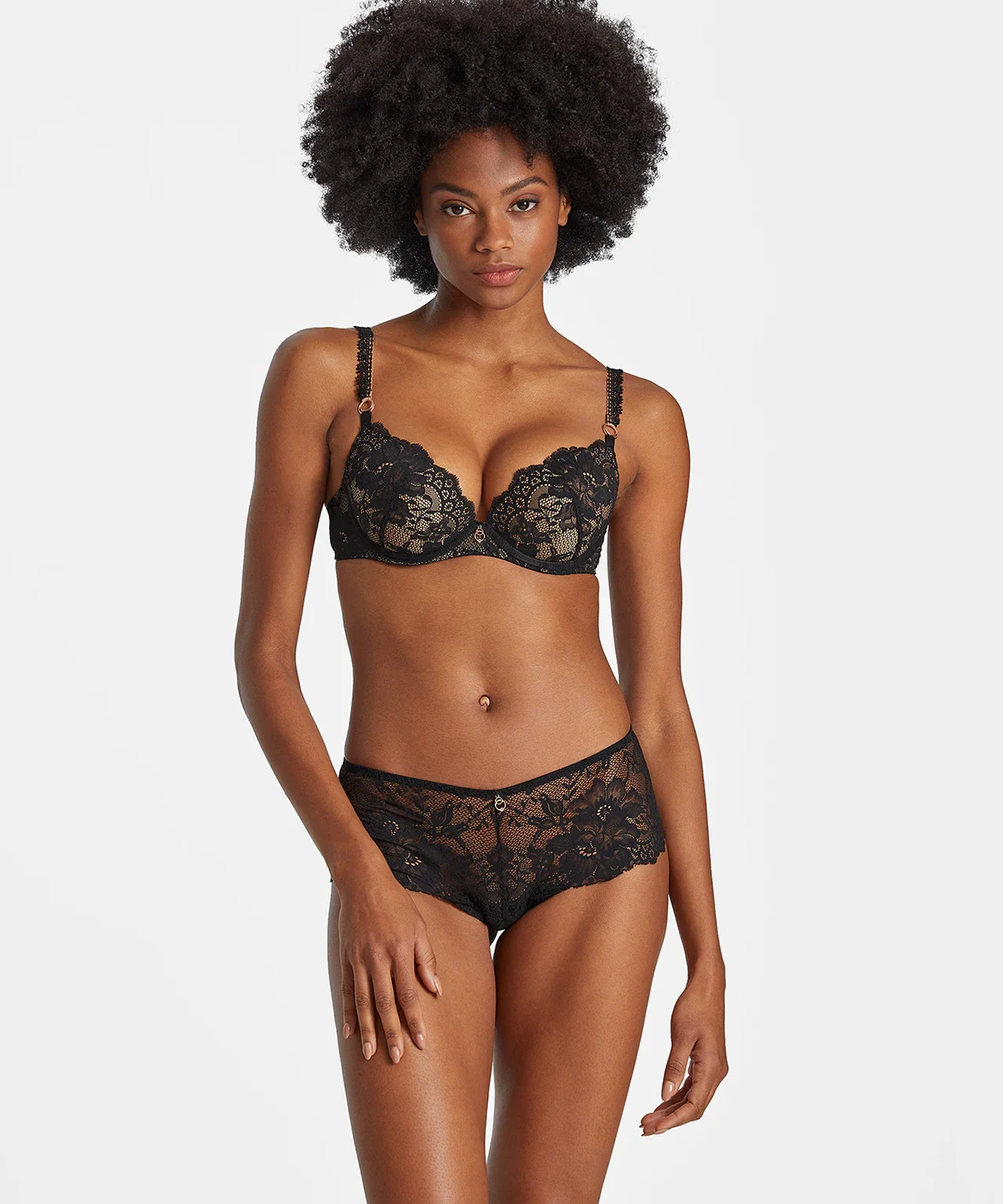 Night Bird Voorgevormde Push-Up Bh RDN08 Zwart