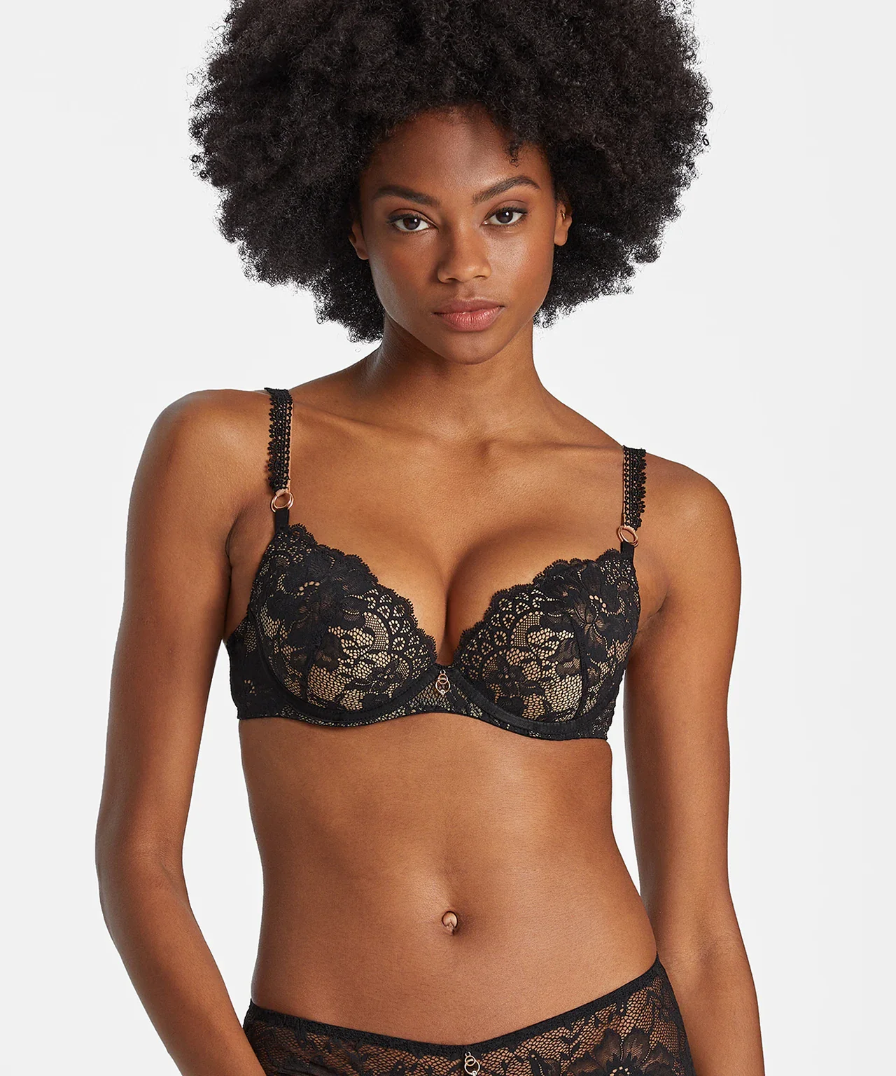 Night Bird Voorgevormde Push-Up Bh RDN08 Zwart - Image 4