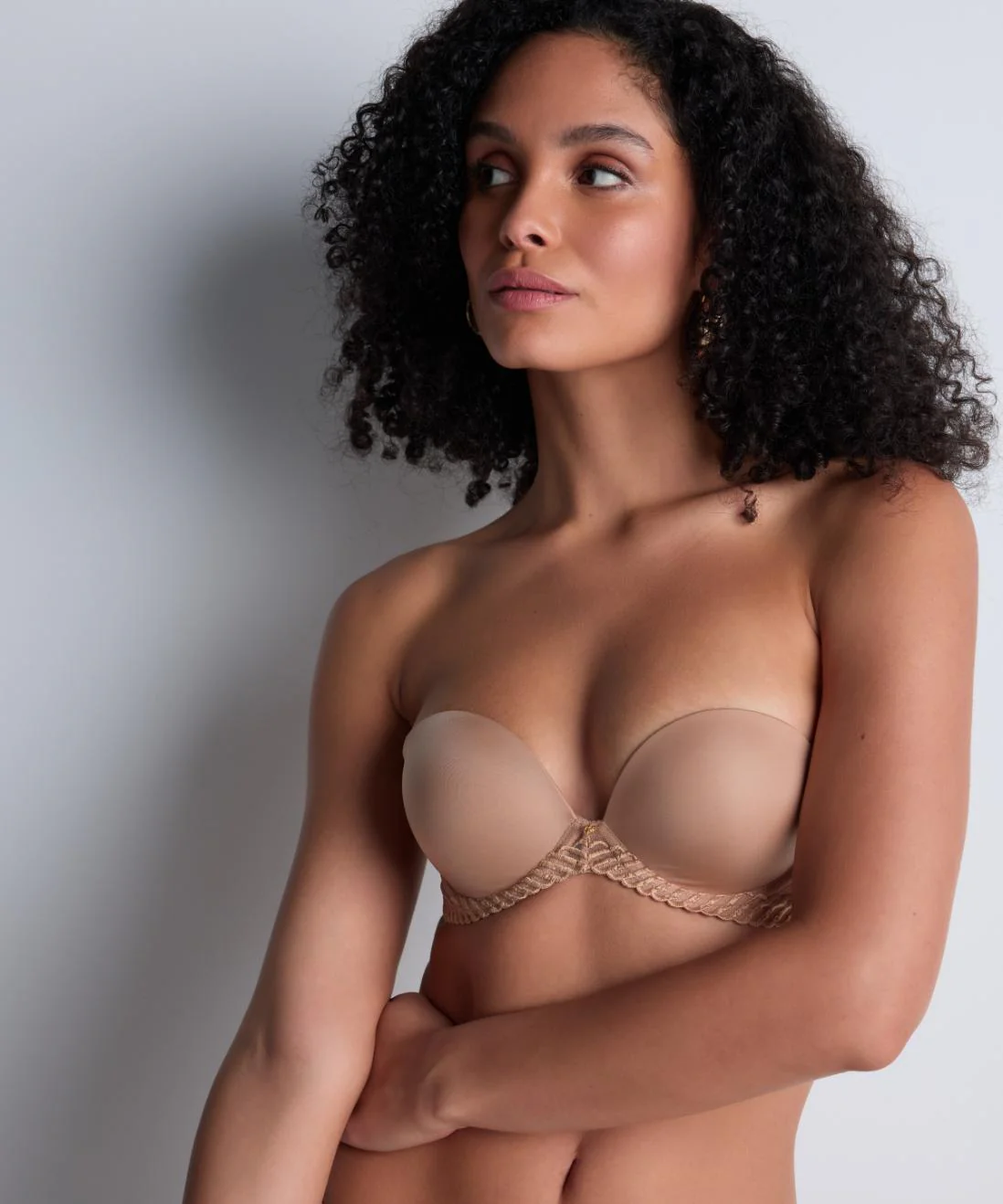 Sheer Emotion Strapless Bh 4MP06 Sand