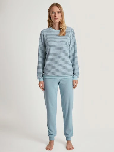 Badstof Pyjama 41693 Light Aqu