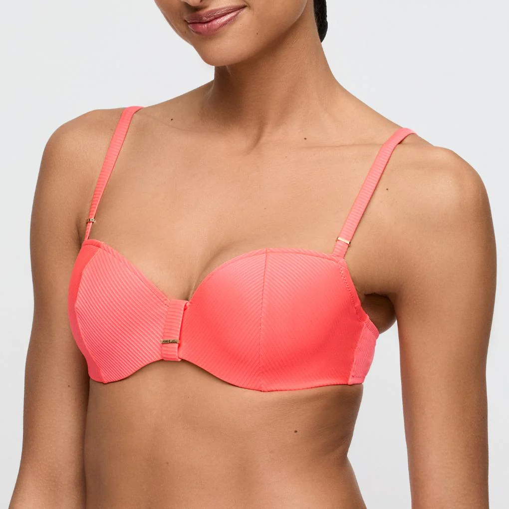 Cassie Voorgevormde Balconette Bikini Top 1008319 Neon Fiesta - Image 3
