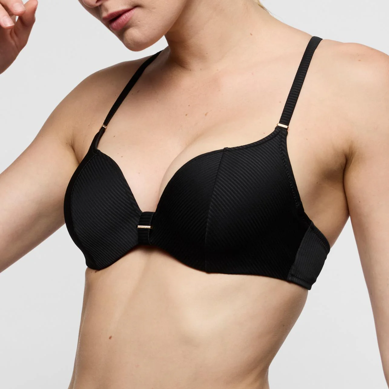 Cassie Voorgevormde Bikini Hartvorm Top 1008316 Zwart - Image 4