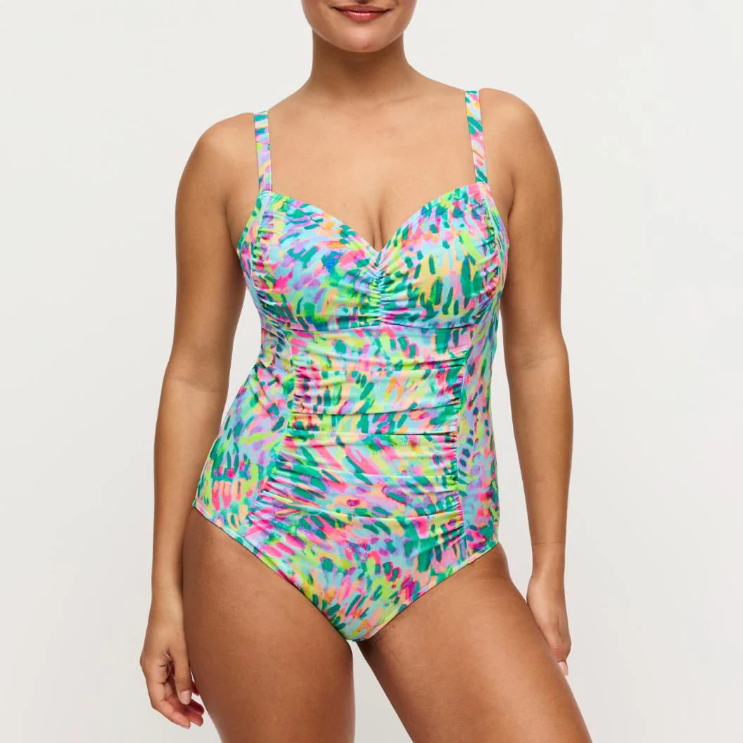 Douala Corrigerend Beugel Badpak 4014030 Impressionist Summer