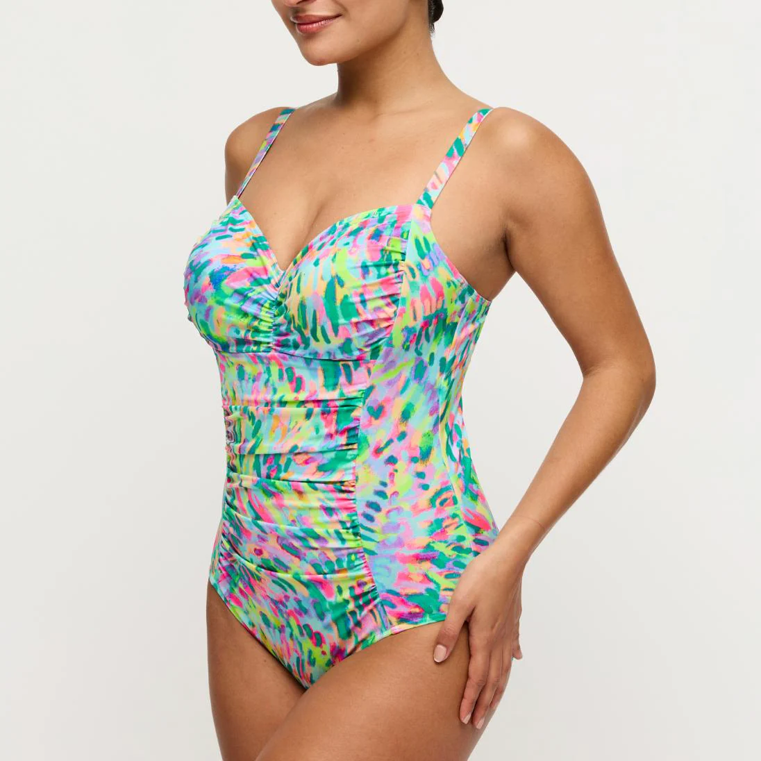Douala Corrigerend Beugel Badpak 4014030 Impressionist Summer - Image 3