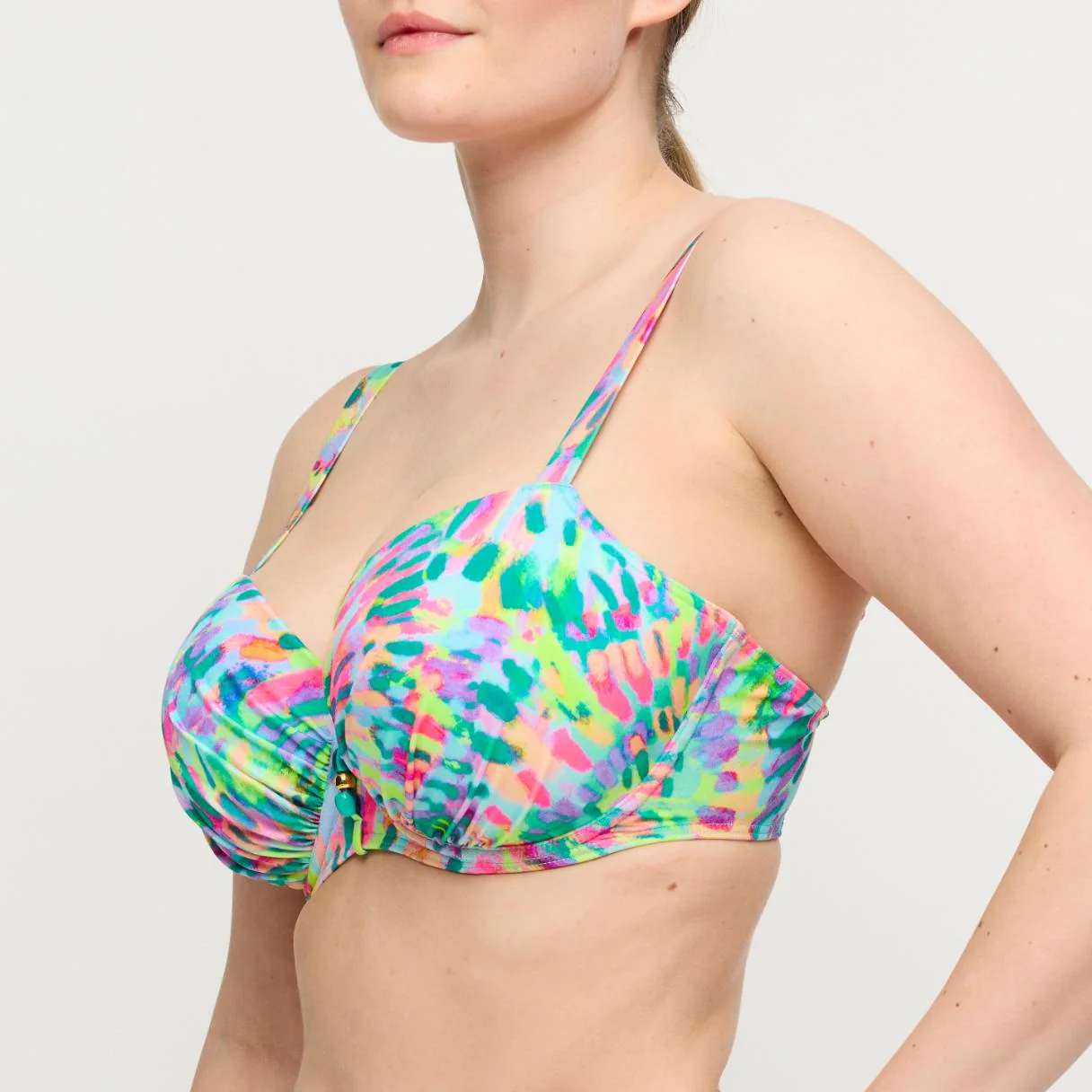 Douala Voorgevormde Balconette Bikini Top 4014016 Impressionist Summer - Image 3