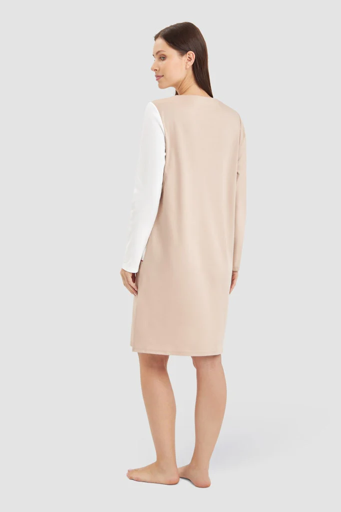 Colourblocking Nachthemd 3241236 ECRU - Image 3