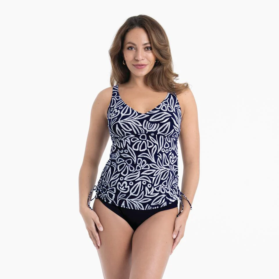 Flower Dots Bikini Slip 8474-0 Donkerblauw - Image 3