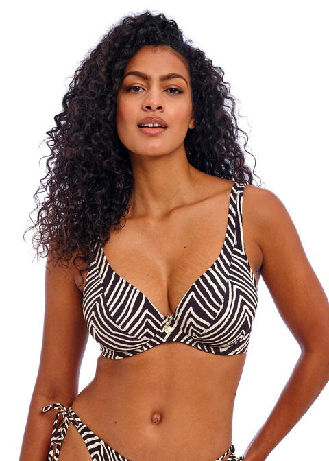 Fiji Falls Bikini Top AS206813 zwart/wit