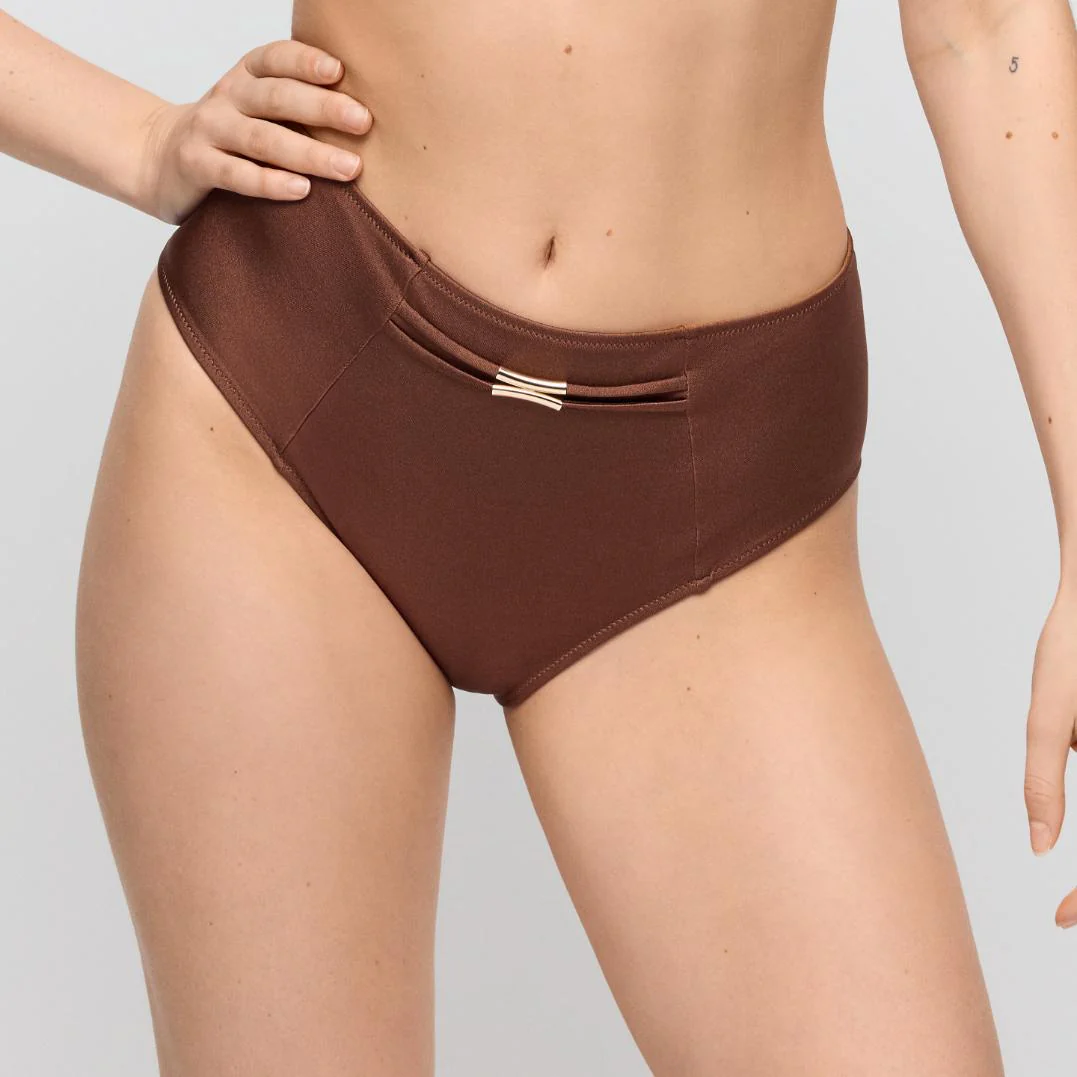 Hello Sunset Bikini Taille Slip 1008851 Sepia
