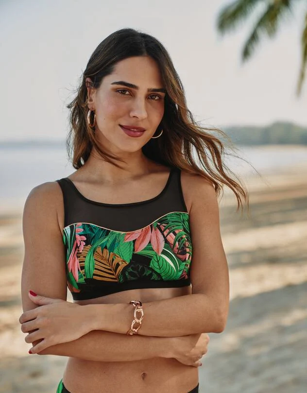 Jungle Groove Prothese Bikini Top 6509-1 826 Smaragd