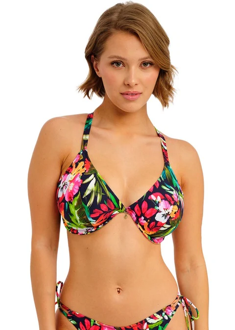 Kailua Plunge Bikini Top AS207927 Midnight