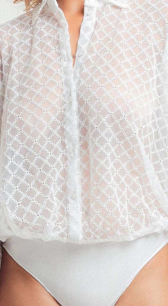 Paco Blouse Body 48591 485 BLANC