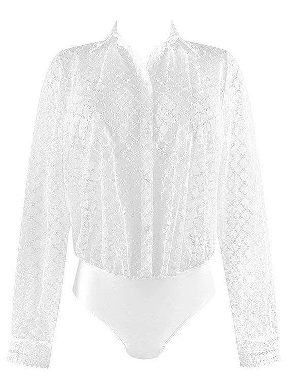 Paco Blouse Body 48591 485 BLANC - Image 3