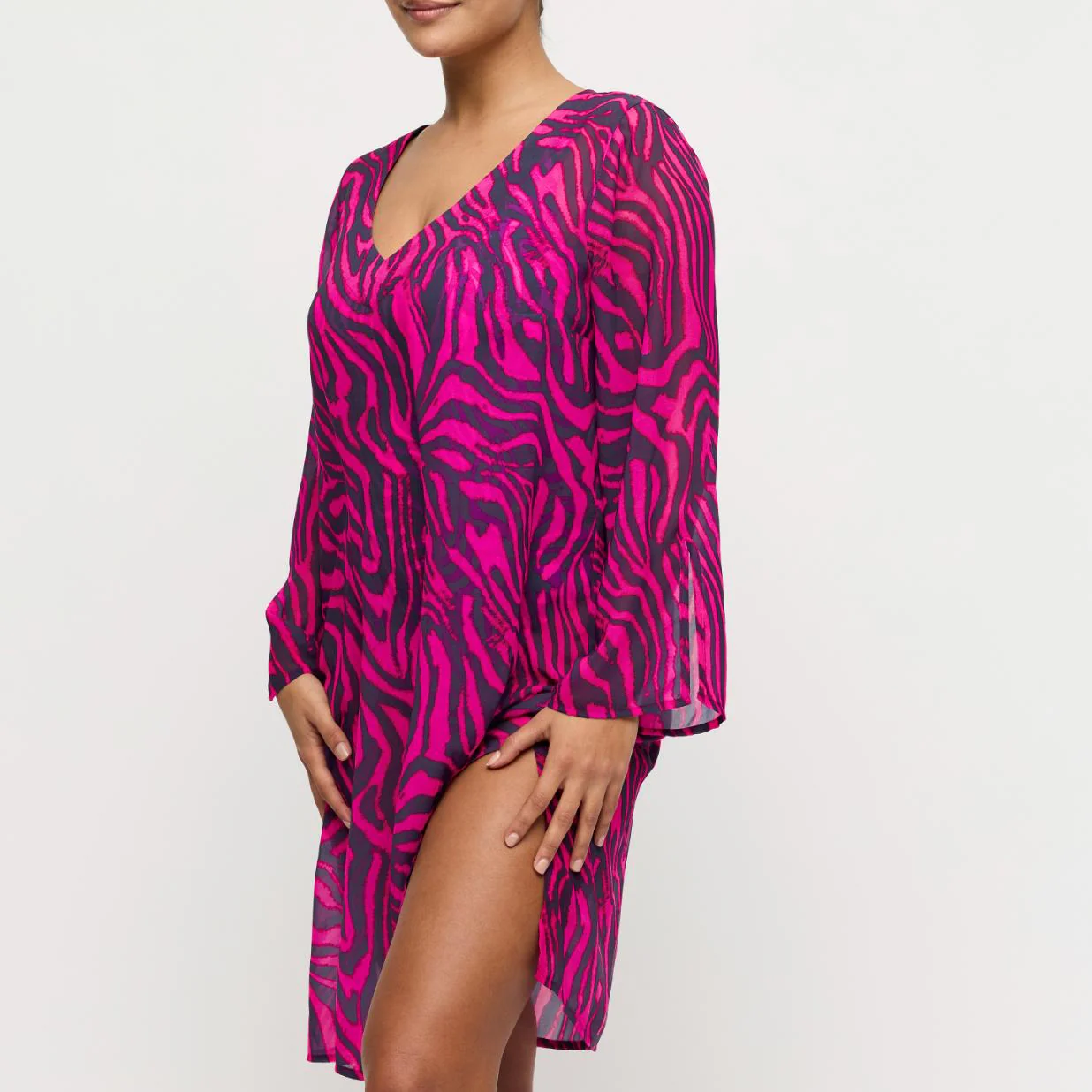 Malabo Caftan 4013784 Hot Pink Zebra - Image 2
