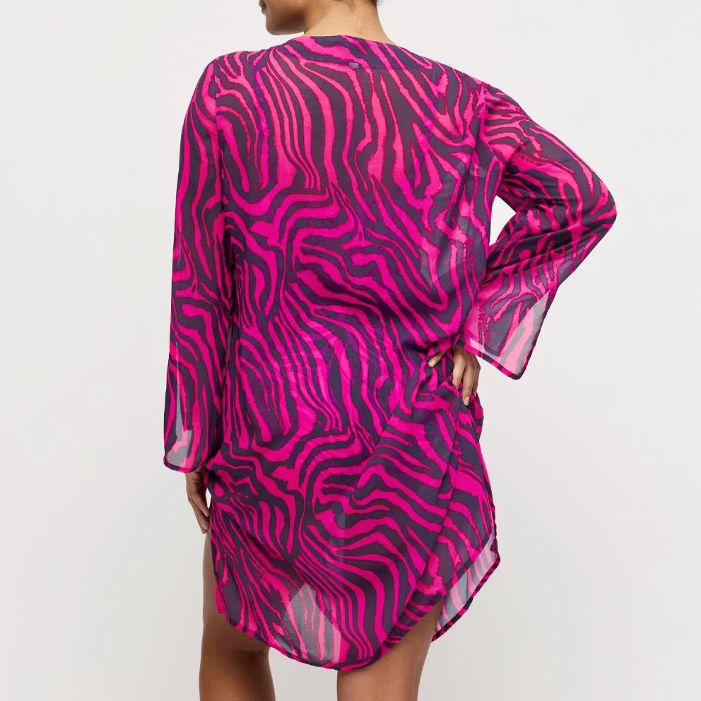Malabo Caftan 4013784 Hot Pink Zebra - Image 3