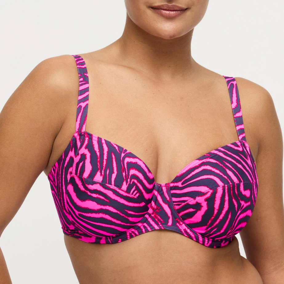 Malabo Volle Cup Beugel Bikini Top 4013710 Hot Pink Zebra