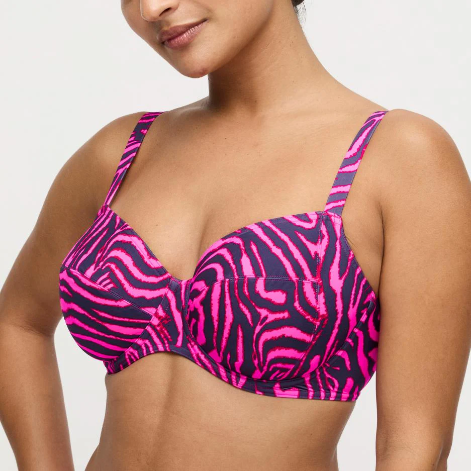 Malabo Volle Cup Beugel Bikini Top 4013710 Hot Pink Zebra - Image 2