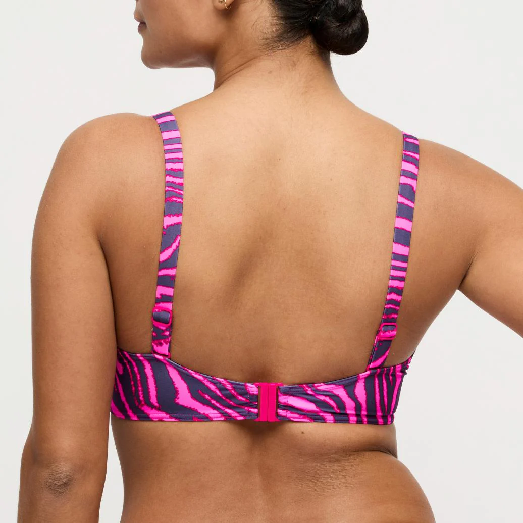 Malabo Voorgevormde Balconette Bikini Top 4013716 Hot Pink Zebra - Image 3