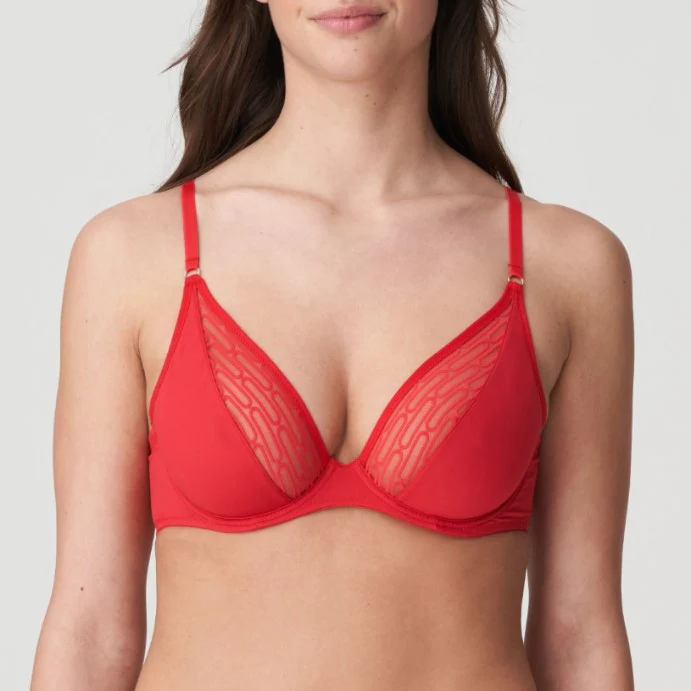 Tanzara Plunge Bh 0122382 Scarlet