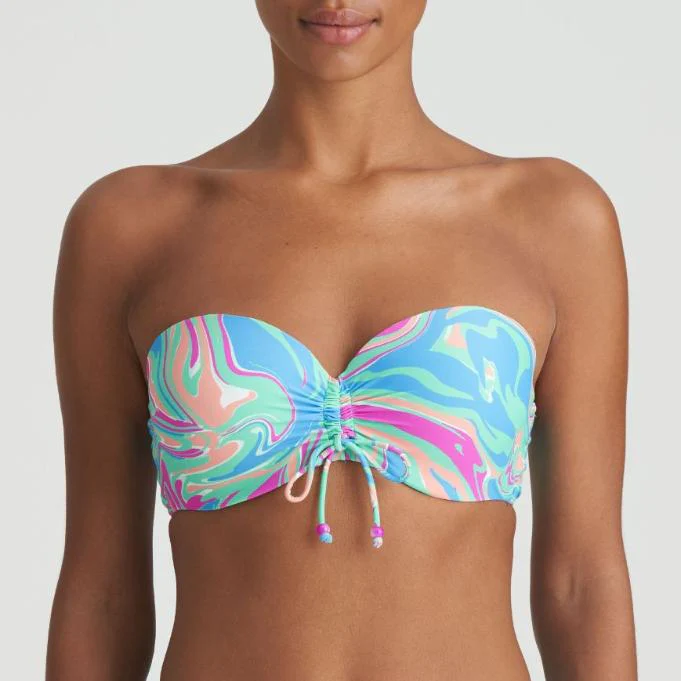 Arubani Voorgevormde Strapless Bikini Top 1007318 Ocean Swirl - Image 2