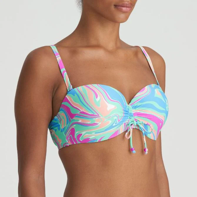Arubani Voorgevormde Strapless Bikini Top 1007318 Ocean Swirl - Image 3