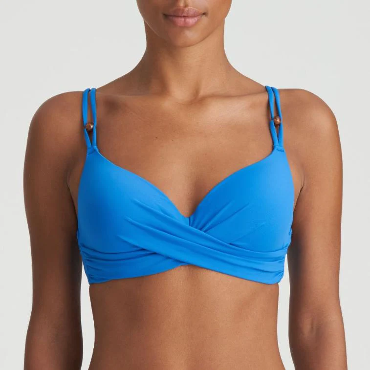 Flidais Plunge Voorgevormde Bikini Top 1007216 Mistral Blue