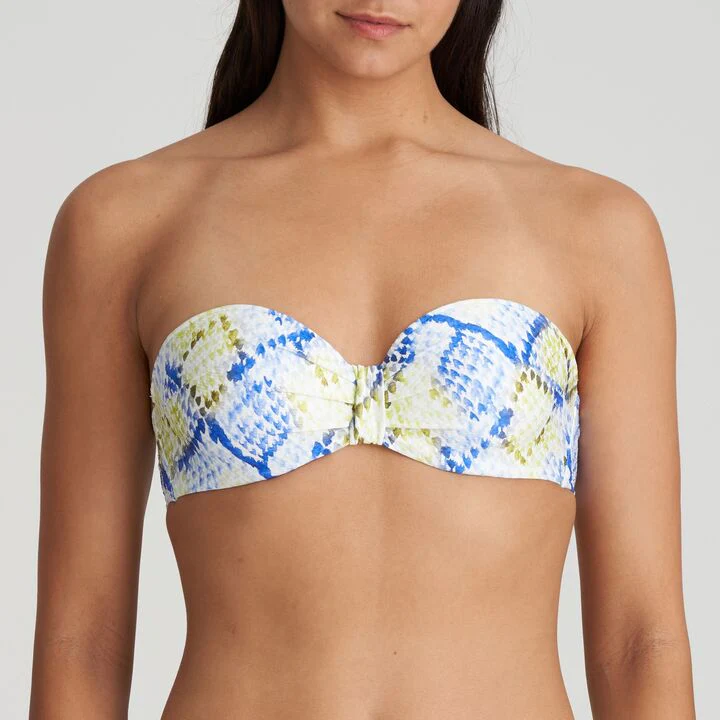 Lundey Voorgevormde Strapless Bikini Top 1006318 Lime Snake - Image 2