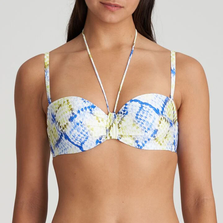 Lundey Voorgevormde Strapless Bikini Top 1006318 Lime Snake - Image 4