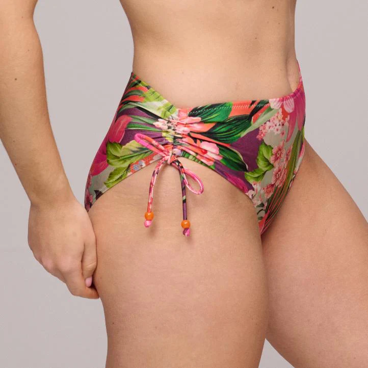 Norma Jeanne Bikini Taille Slip met Koordjes 1008051 Tropical Sun