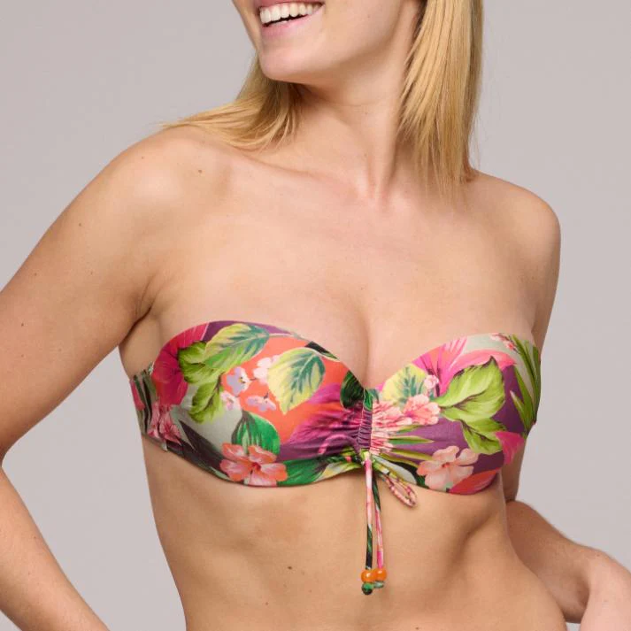 Norma Jeanne Voorgevormde Strapless Bikini Top 1008018 Tropical Sun - Image 5
