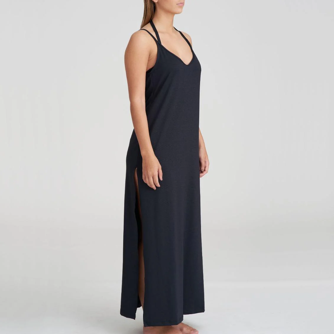 Su Ana Badmode Lange Jurk 1007094 Zwart - Image 2