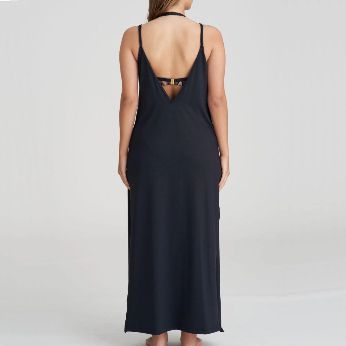 Su Ana Badmode Lange Jurk 1007094 Zwart - Image 3