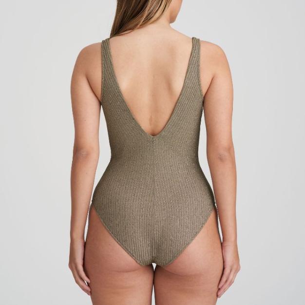 Tinjis Plunge Badpak Zonder Beugels 1006932 Golden Olive - Image 3