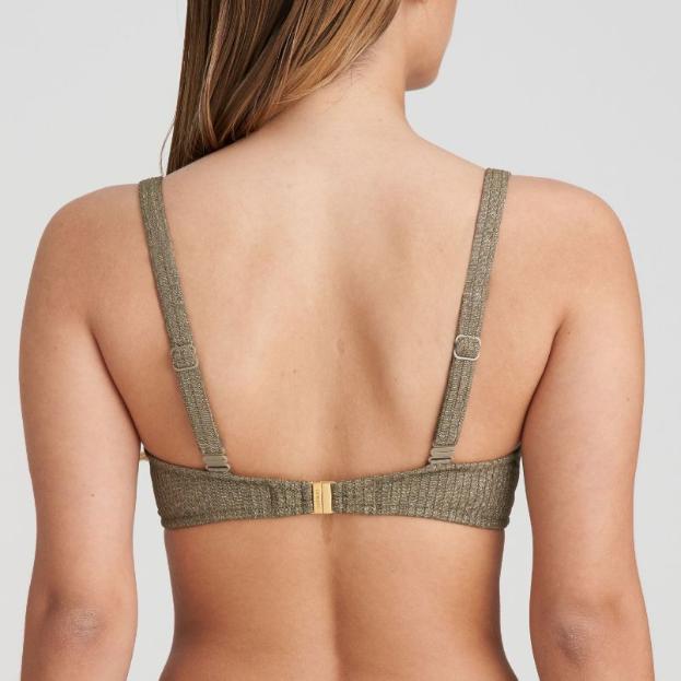 Tinjis Voorgevormde Plunge Bikini Top 1006916 Golden Olive - Image 4