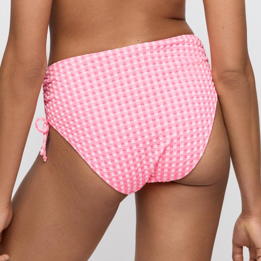 Mary Lynn Bikini Taille Slip Met Koordjes 1008551 Rose Gingham - Image 3