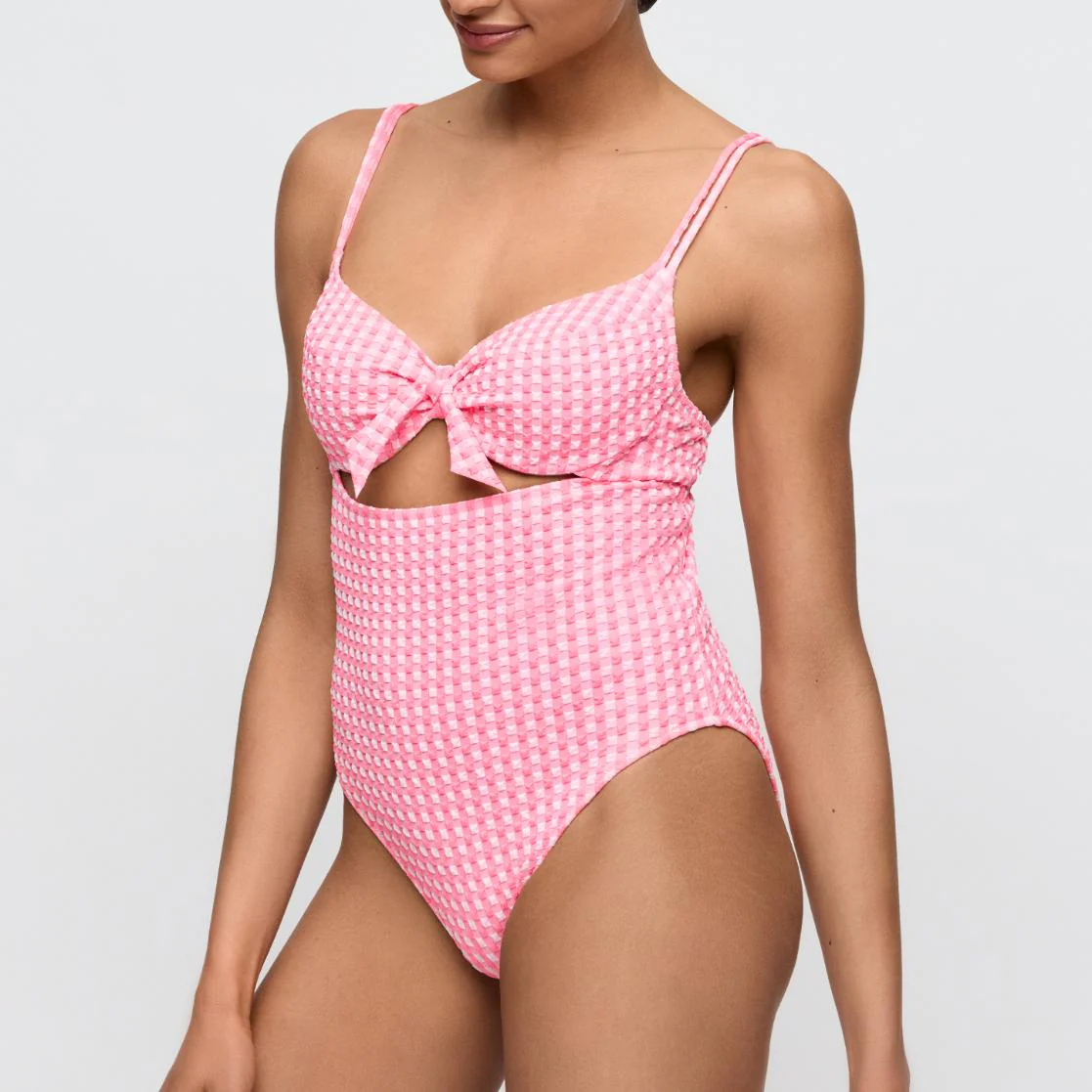 Mary Lynn Volle Cup Badpak 1008530 Rose Gingham - Image 2