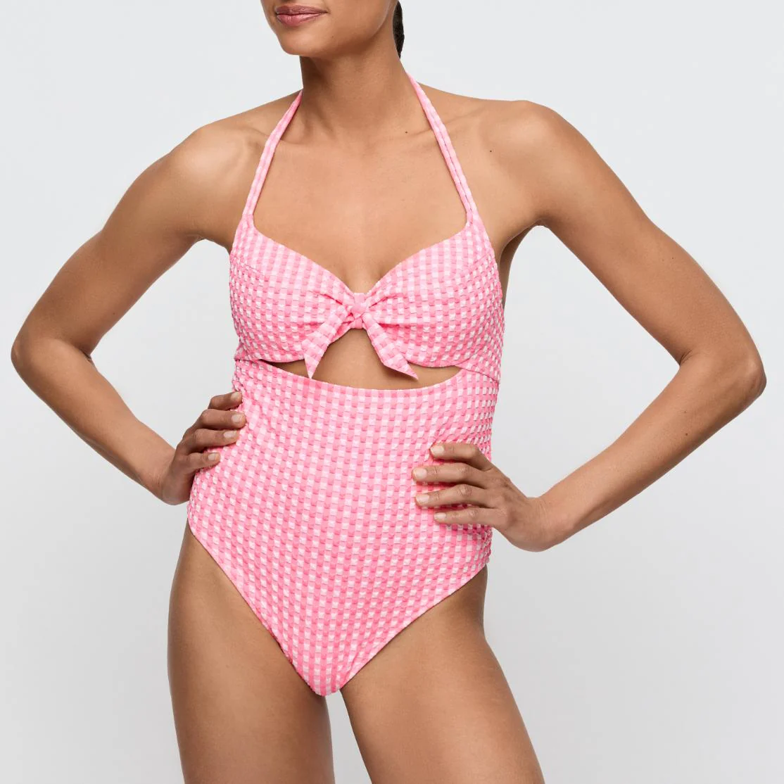 Mary Lynn Volle Cup Badpak 1008530 Rose Gingham - Image 4