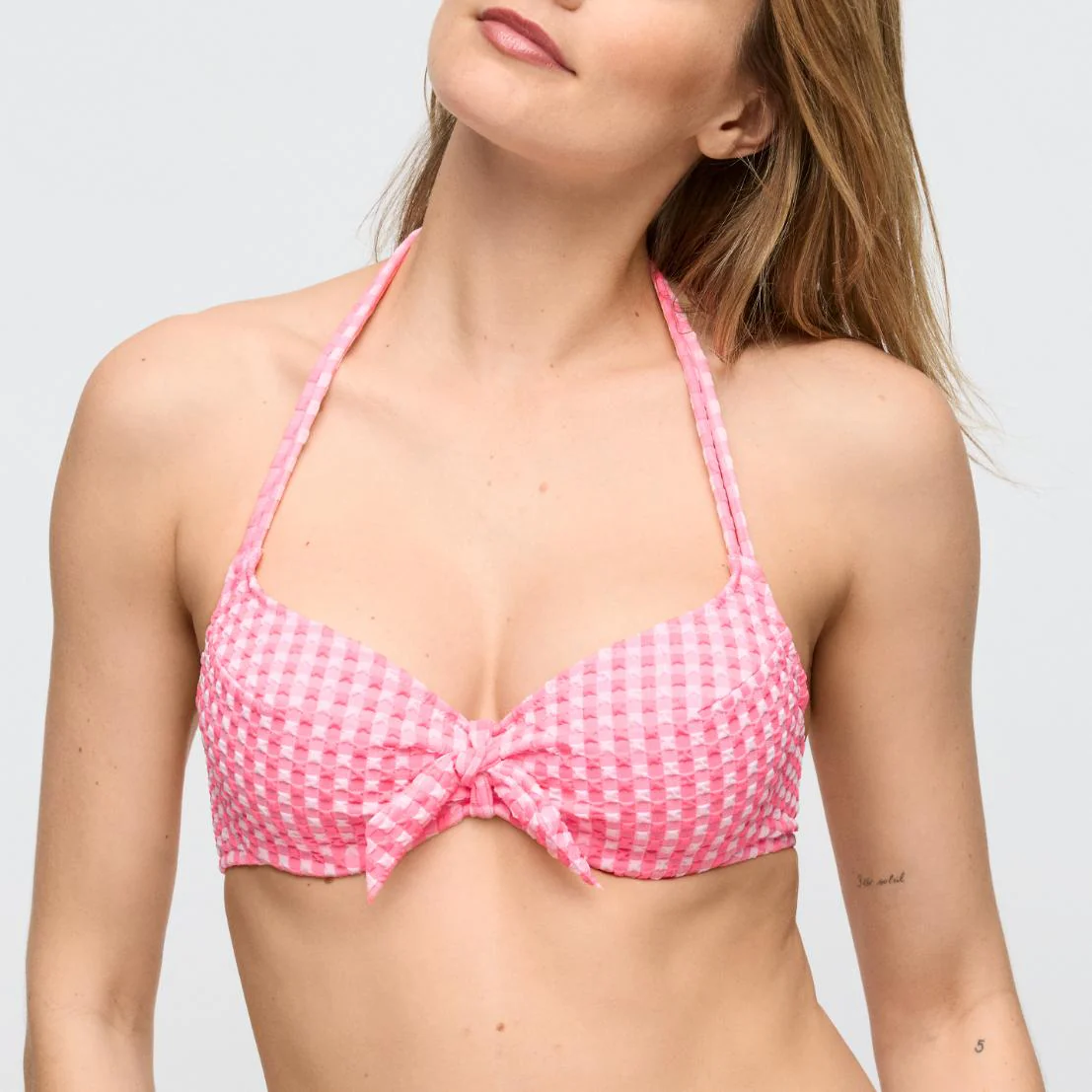Mary Lynn Beugel Bikini Top 1008510 Rose Gingham - Image 4